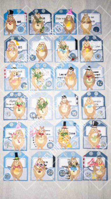 Calendrier de l'avent autour de l'estime de soi