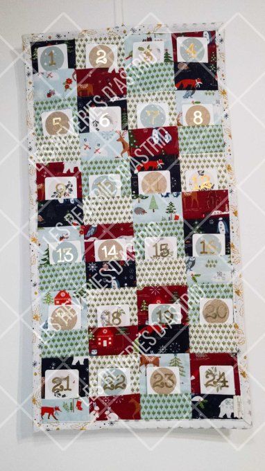 Calendrier de l'avent en tissu autour de l'estime de soi