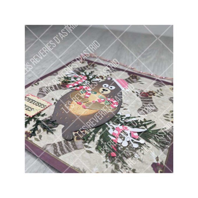 carte de Noël avec ours