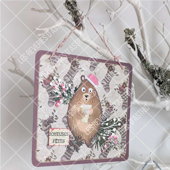 carte de Noël avec ours