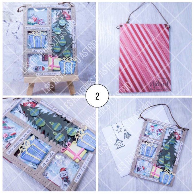 Carte de Noël Shaker avec Sapin - 1