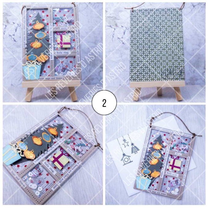 Carte de Noël Shaker avec Sapin - 2