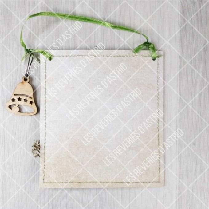 Carte de Noël avec deux bougies