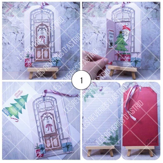 Carte de Noël - Porte