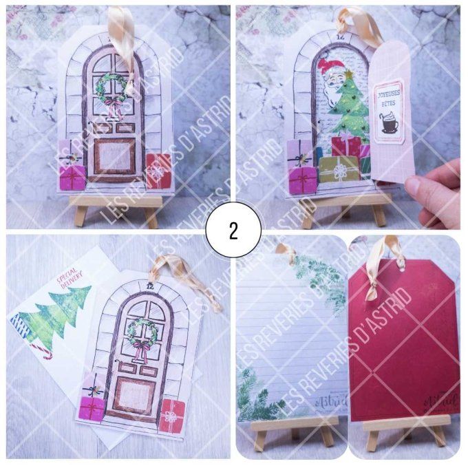 Carte de Noël - Porte