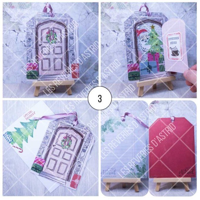 Carte de Noël - Porte