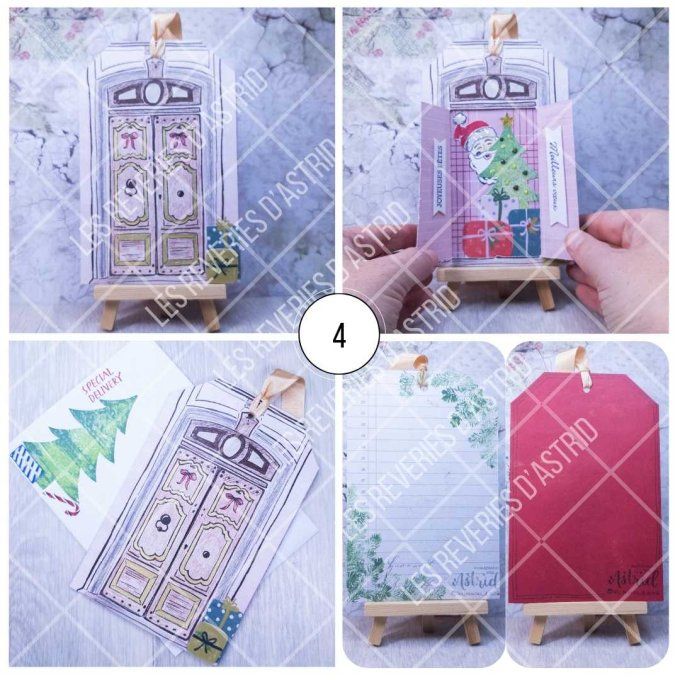 Carte de Noël - Porte