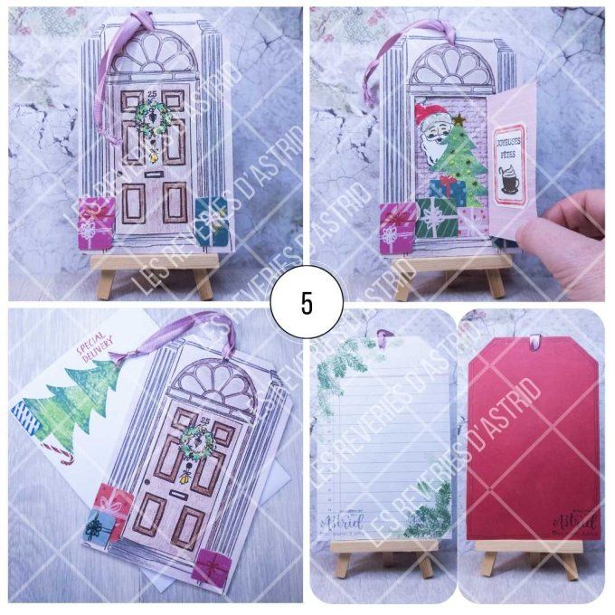 Carte de Noël - Porte