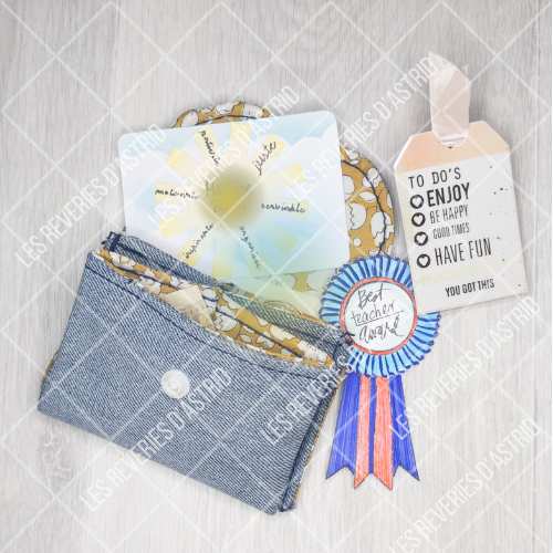 pochette porte de carte avec le 