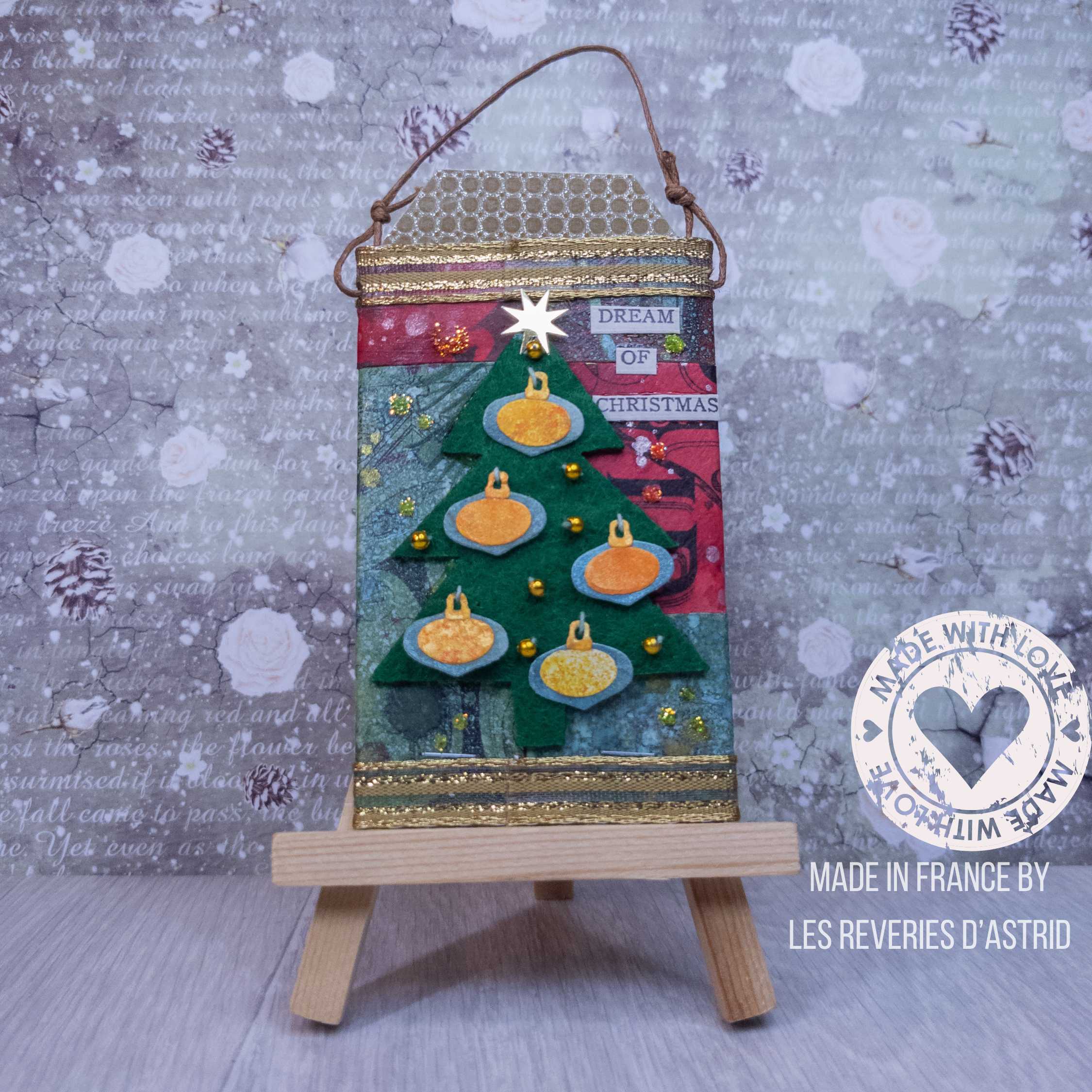 Carte de Noël - décoré des deux côtés - sapin et bonhomme de neige – Image 6