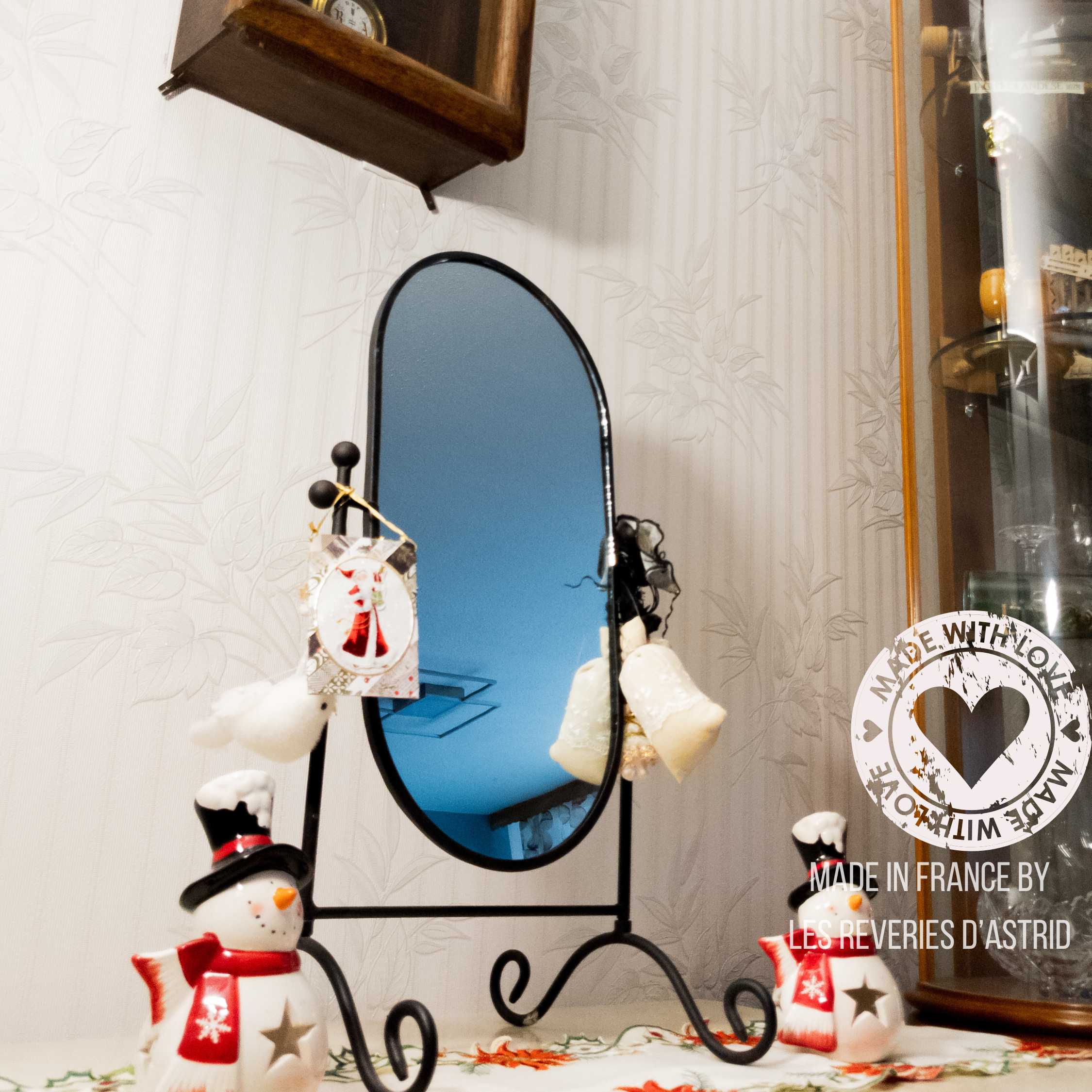 Carte de Noël - décoré des deux côtés - père Noël et bonhomme de neige - création unique – Image 5