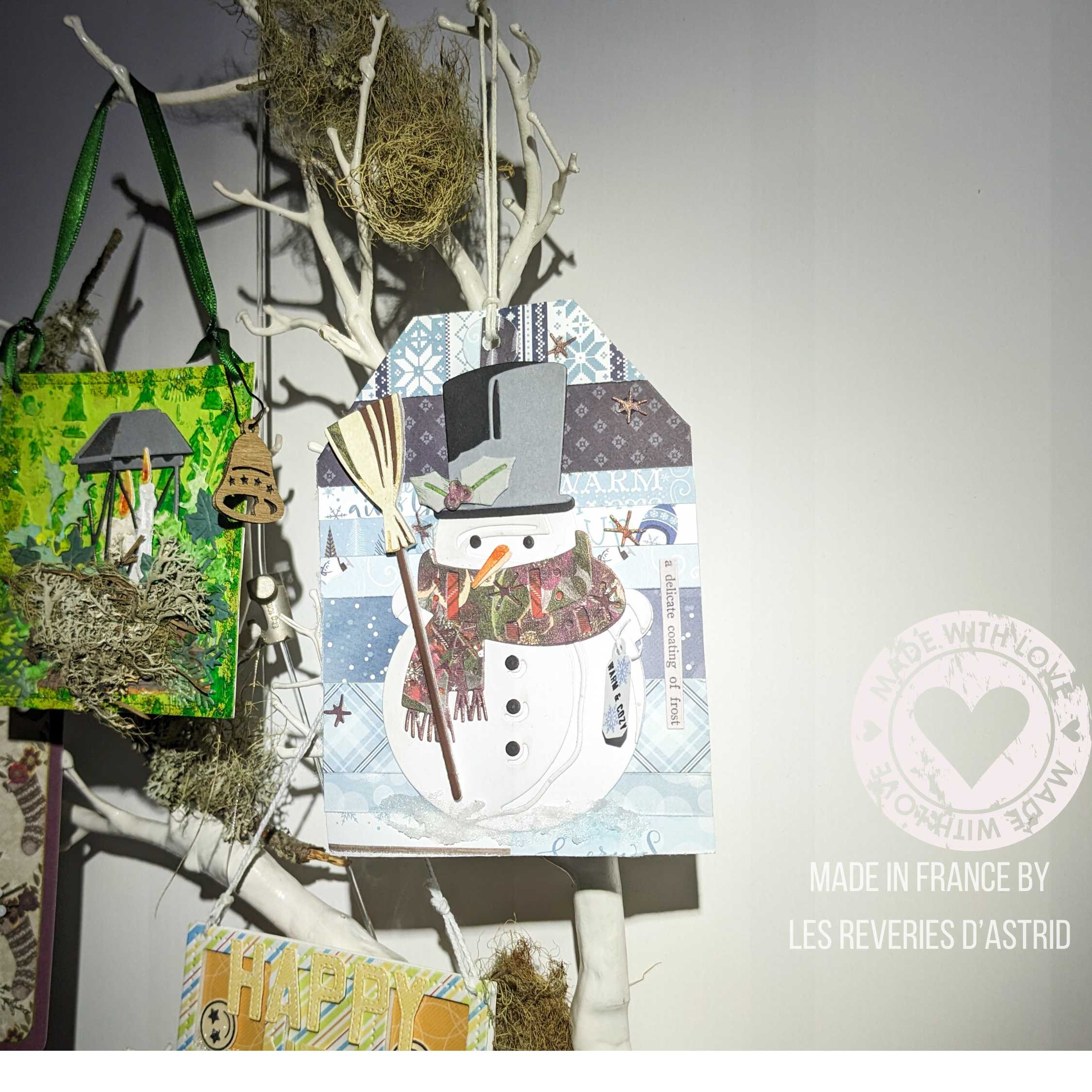 carte de Noël unique avec bonhomme de neige – Image 7