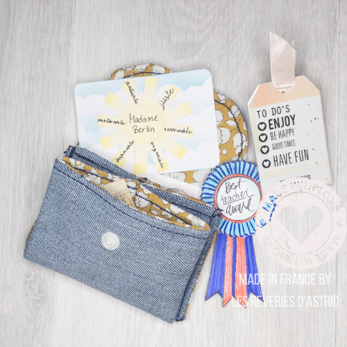 Porte-carte en velours - 3 compartiments – Image 7