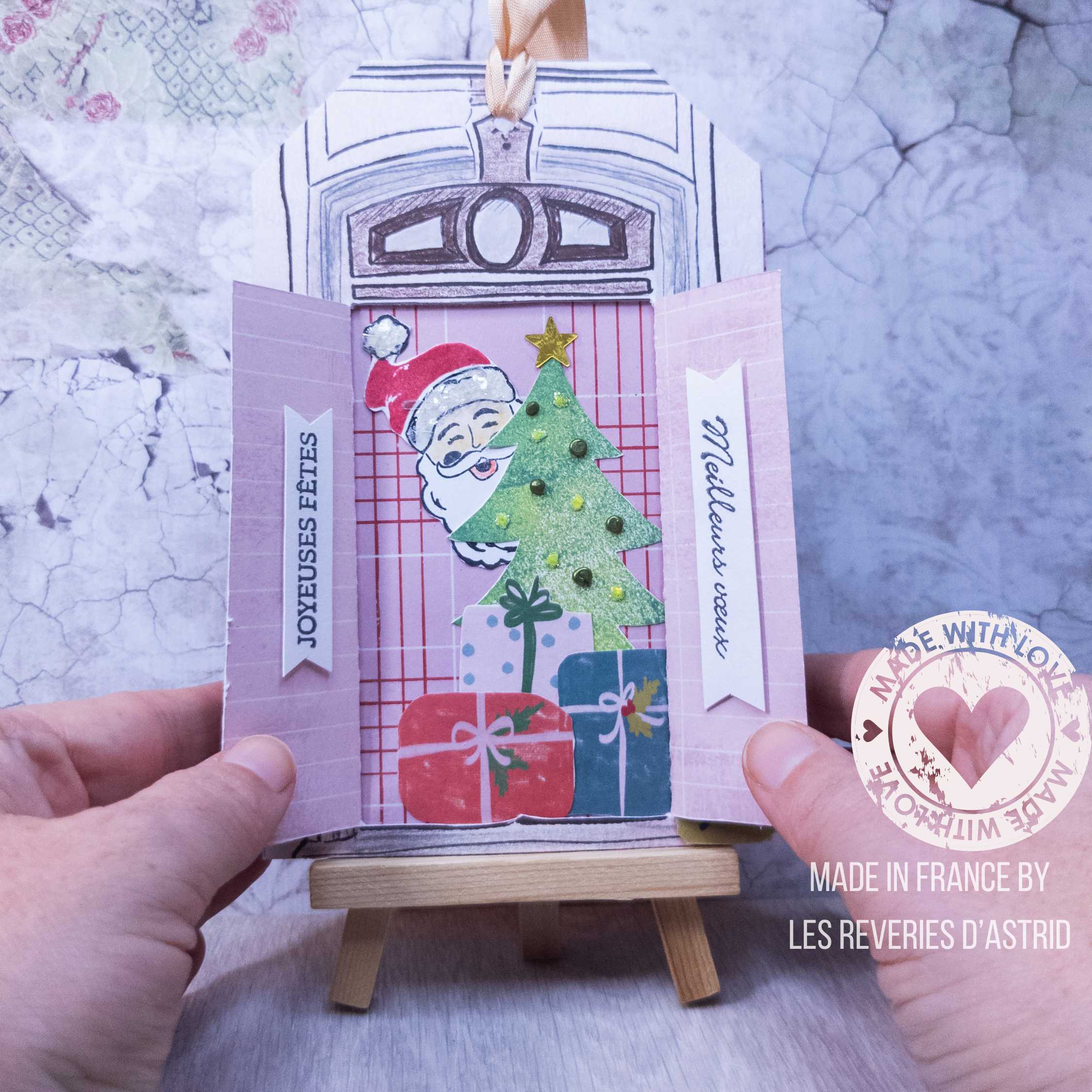Carte de Noël - Porte