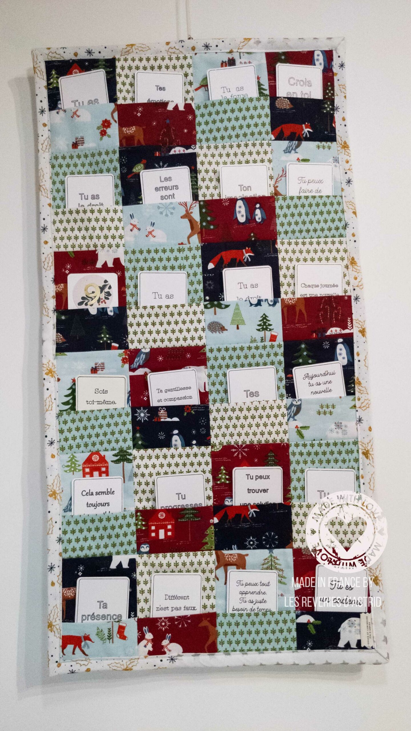 Calendrier de l'avent en tissu autour de l'estime de soi – Image 2