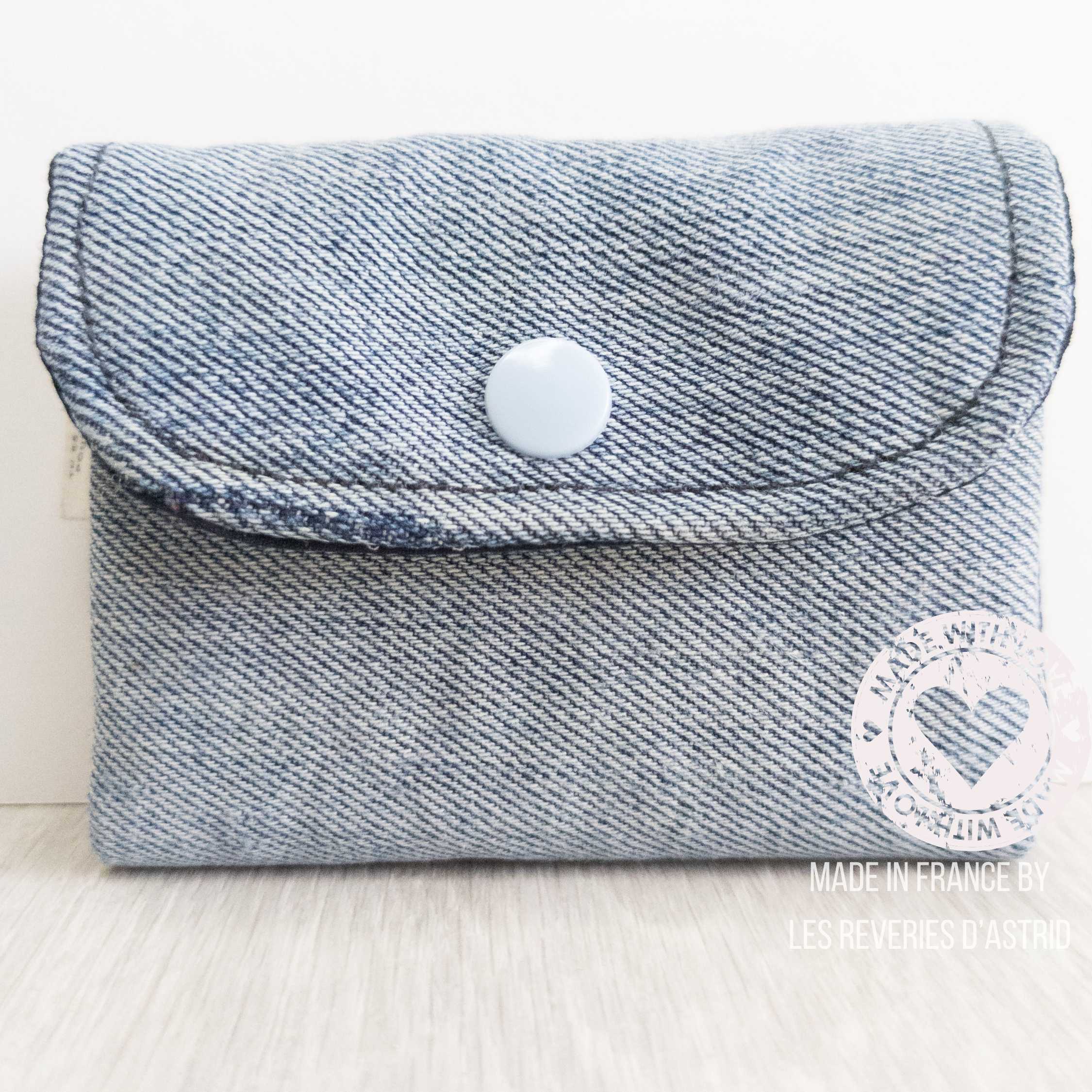 Porte-carte en jeans - 3 compartiments – Image 2