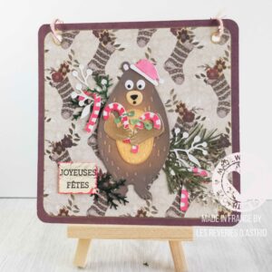 carte de Noël avec ours