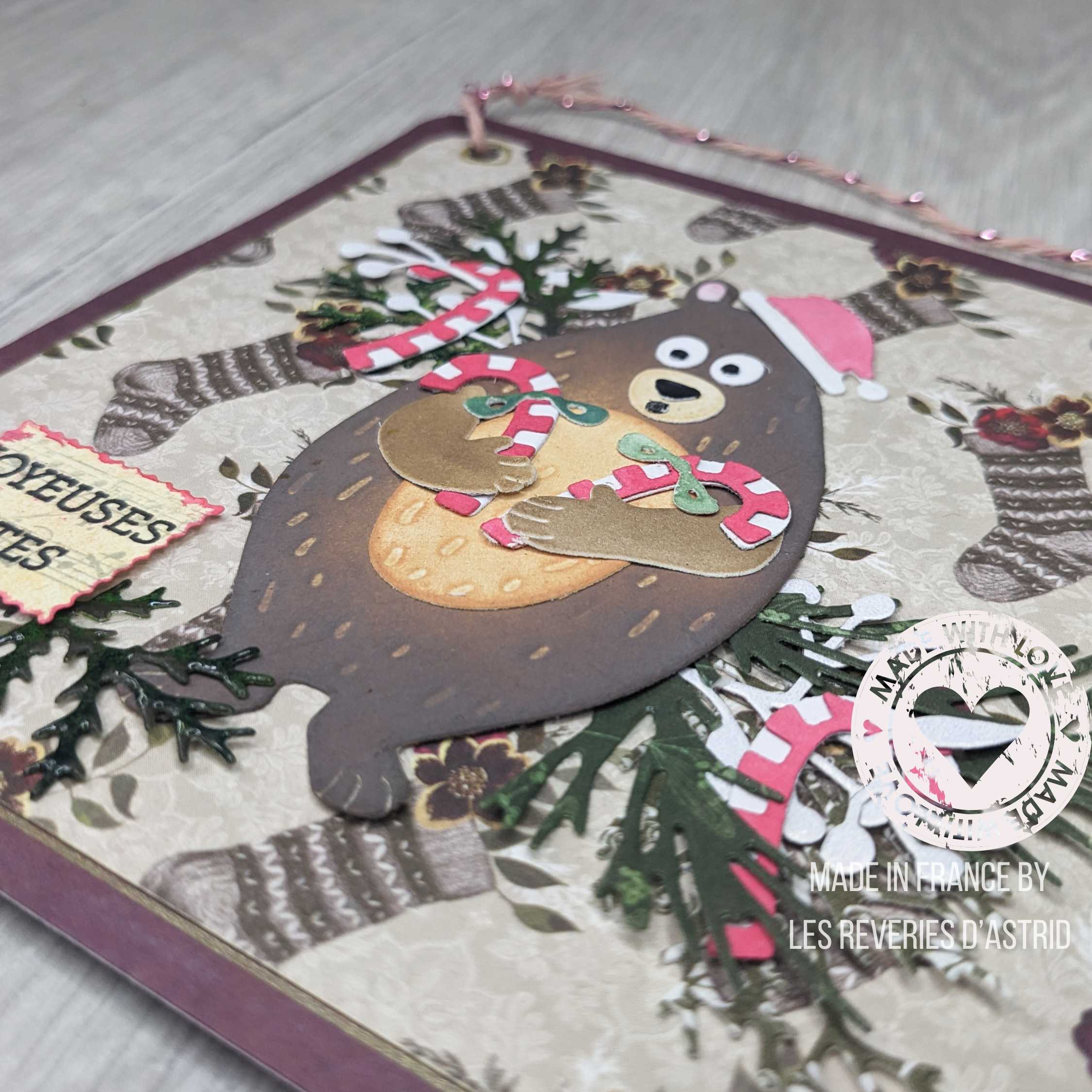 carte de Noël avec ours – Image 2