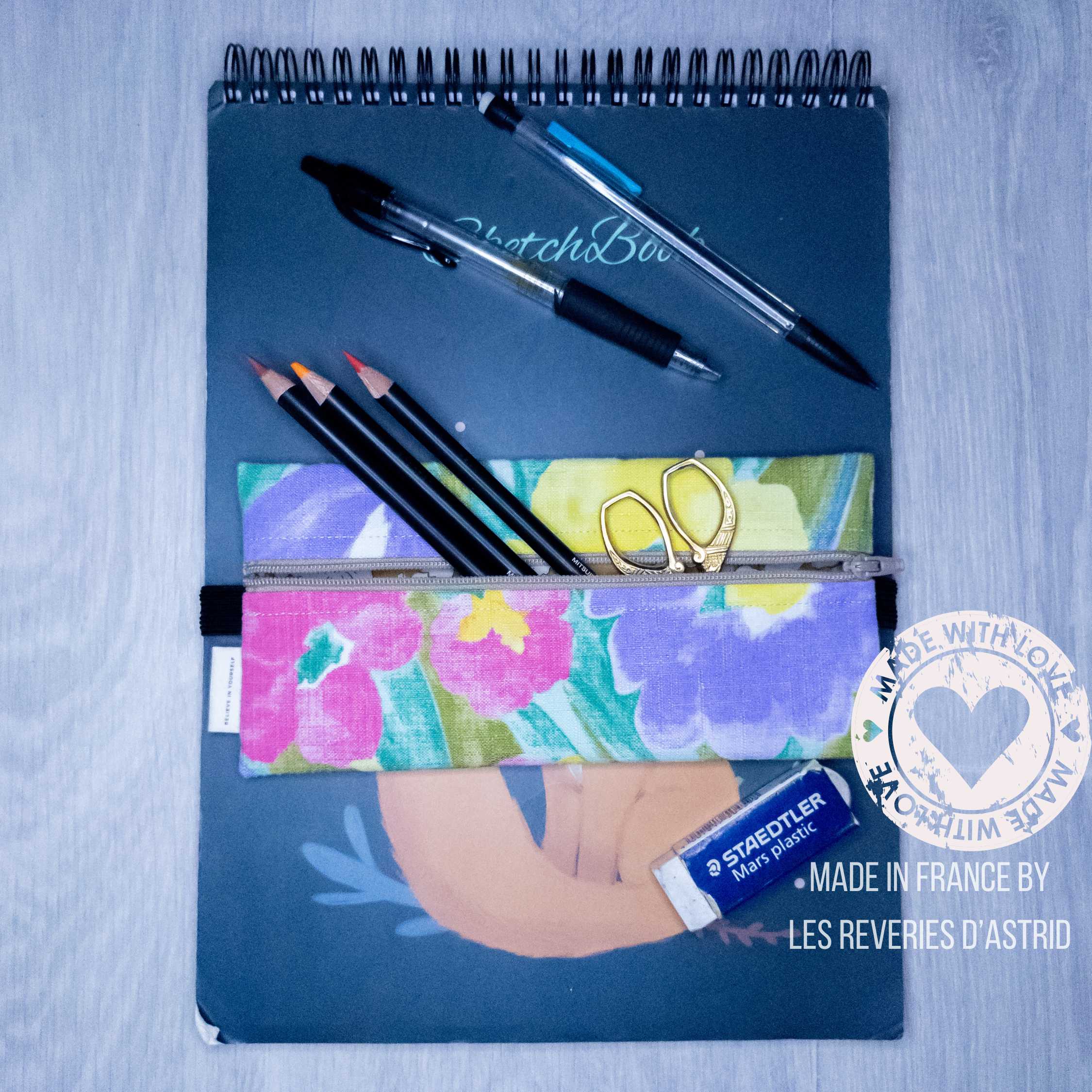 Trousse avec élastique pour un carnet A5 ou A4 - pièce unique – Image 4