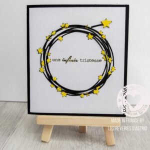 Une infinie tristesse - carte de condoléance