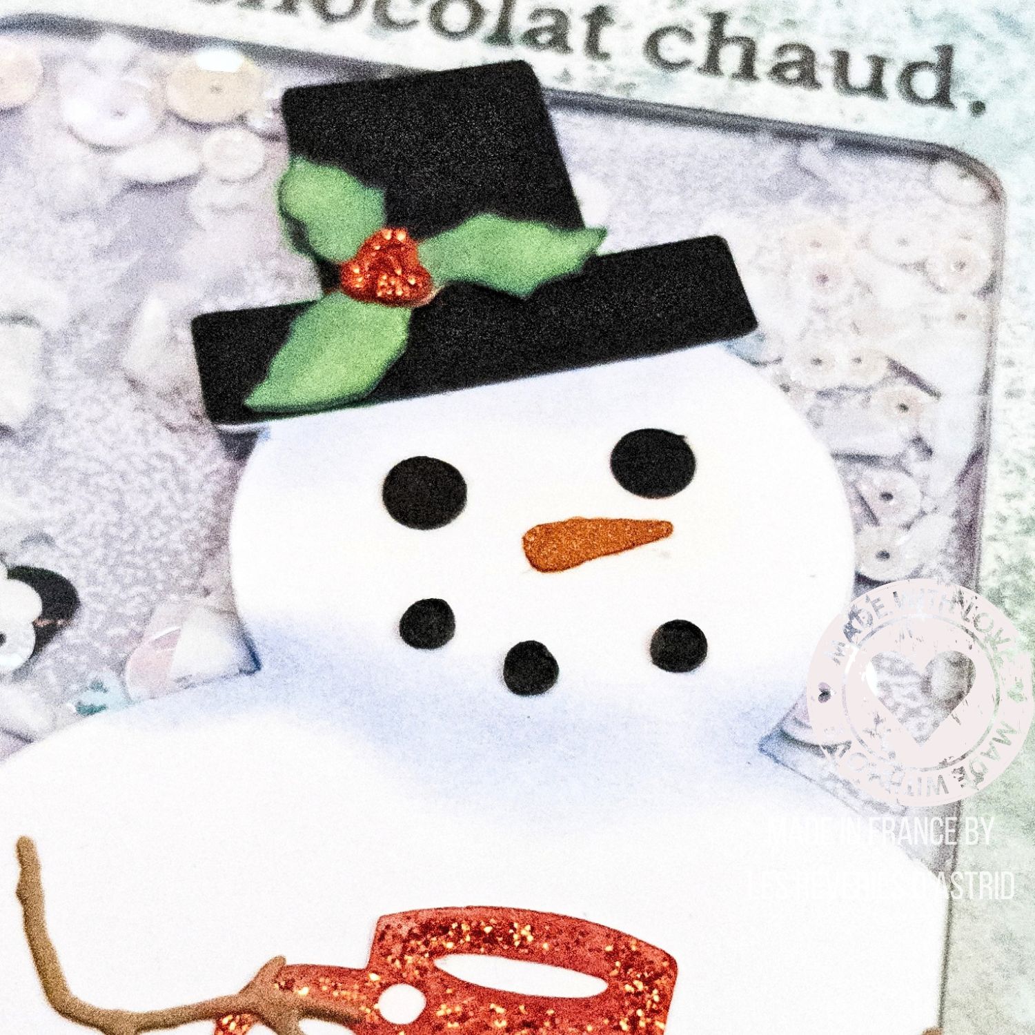 Il est temps pour un chocolat chaud - carte de Noël de façon Shaker – Image 11