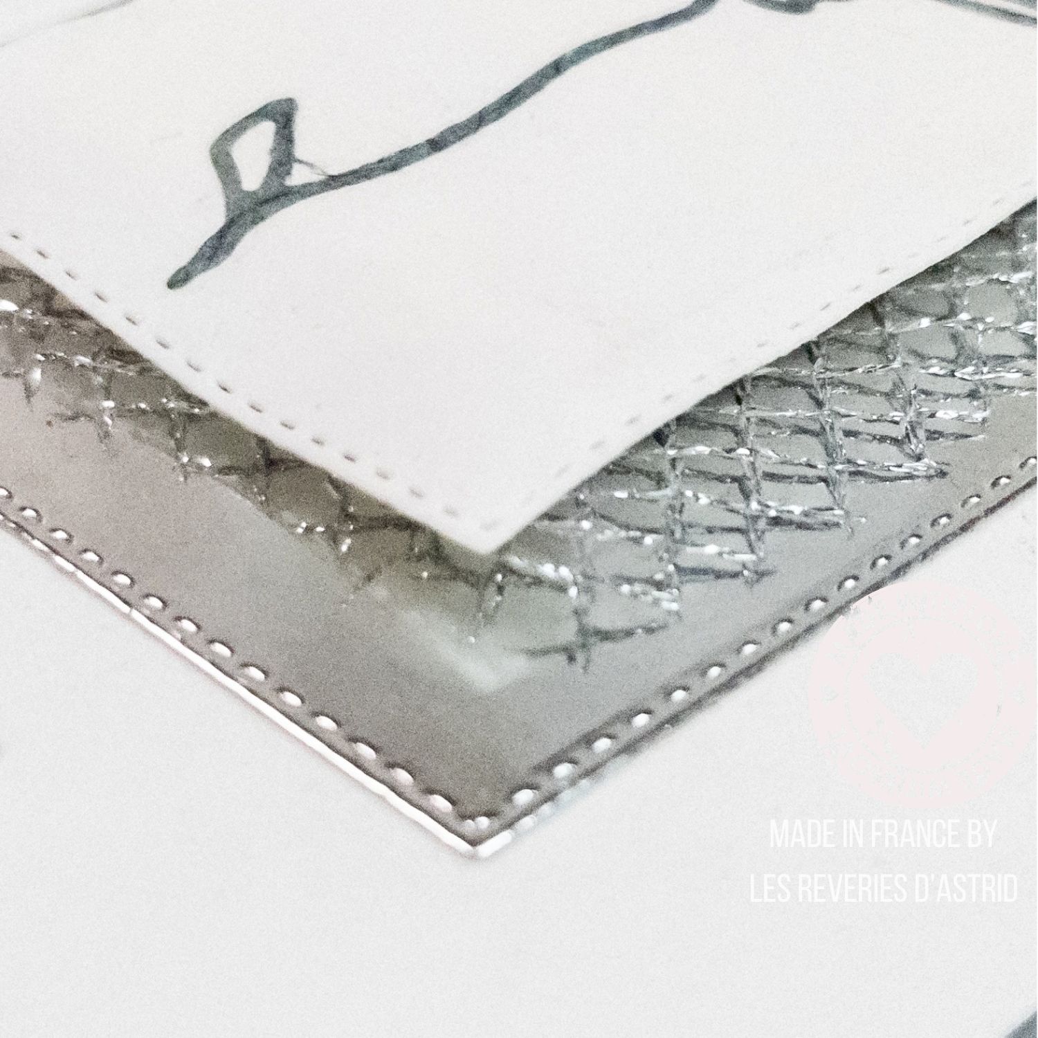 Carte de condoléances avec une rose grise - création unique – Image 3