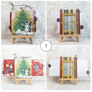 Carte de Noël - double Slider - cadre