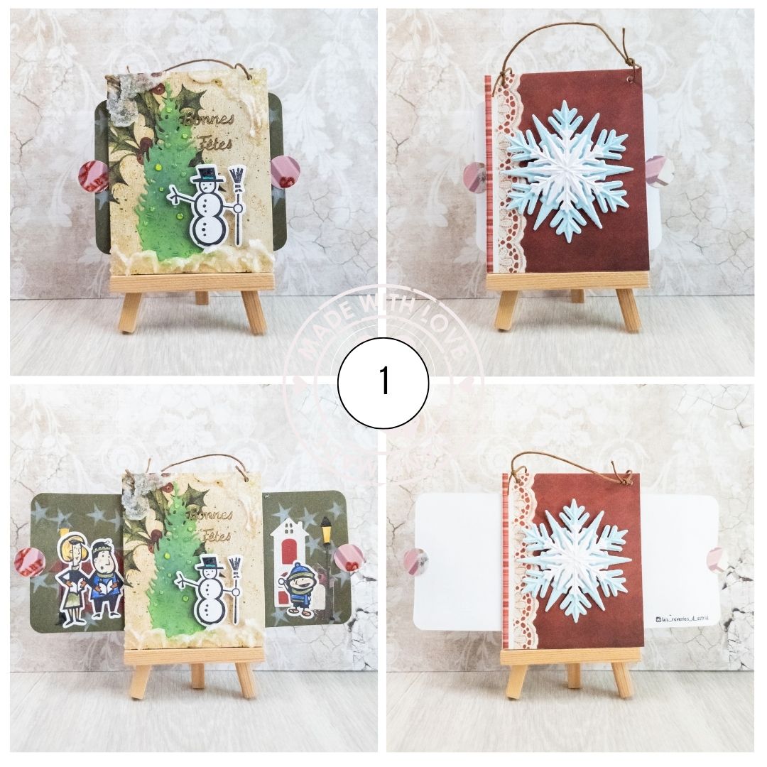 Carte de Noël - double Slider - étoile