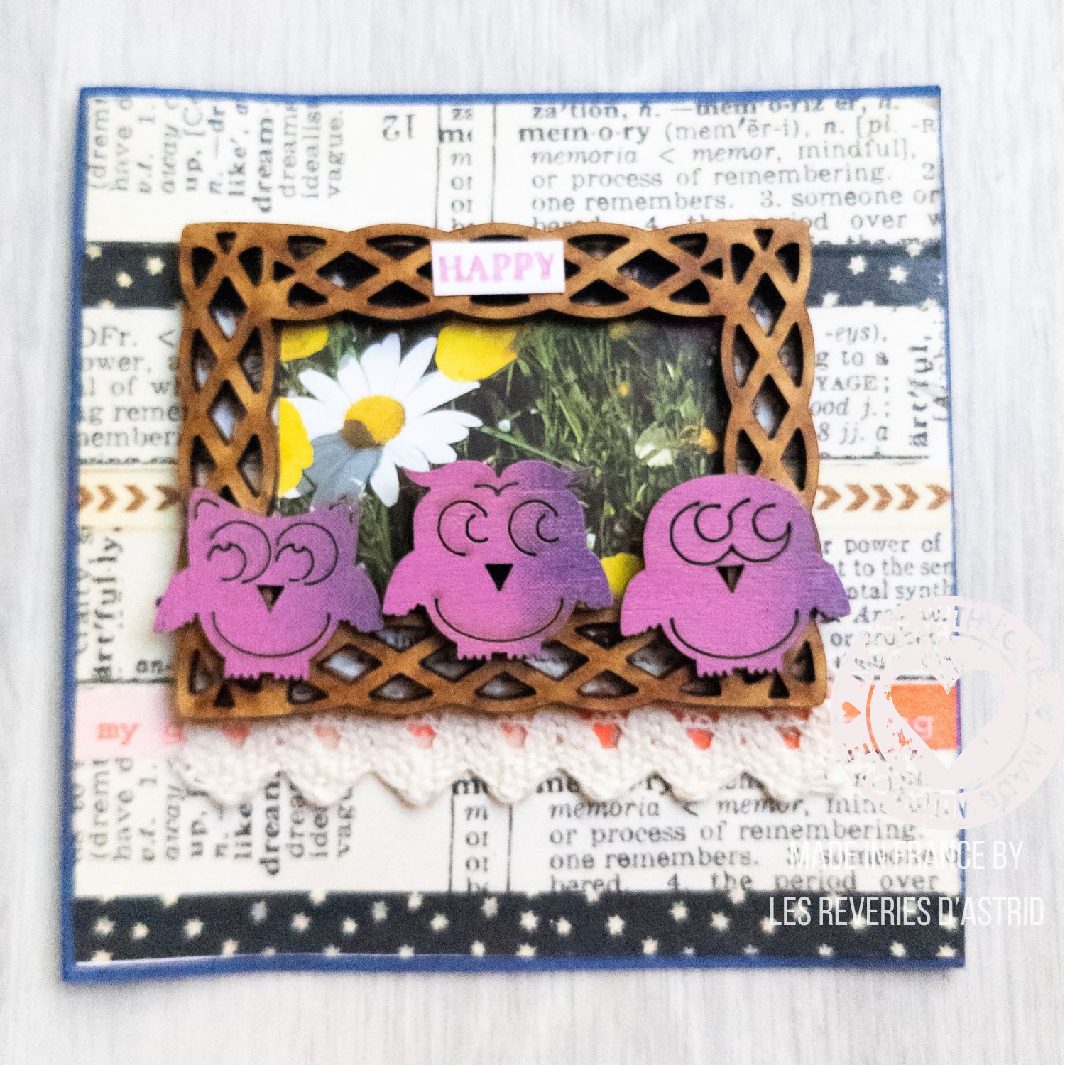 Happy - carte d'anniversaire - création unique – Image 3